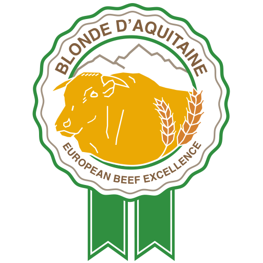 Le logo du projet "Blonde d'Aquitaine: European Beef Excellence", pour la valorisation de la race élevée selon le cahiers de charge du SQNZ